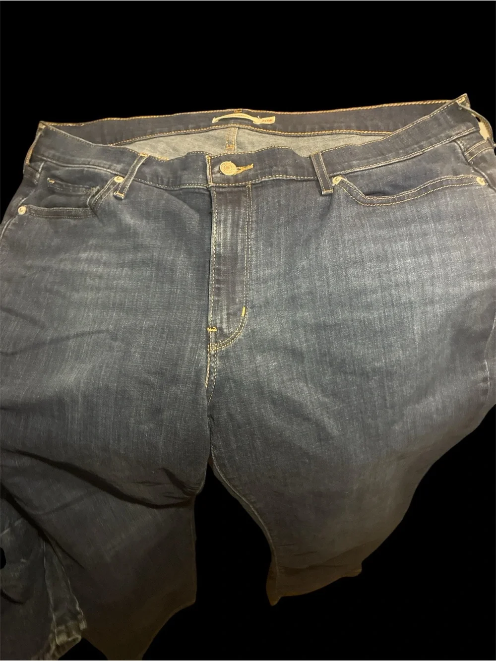 Levi's Classic Straight Leg Jeans Dark Wash Plus Size 20W